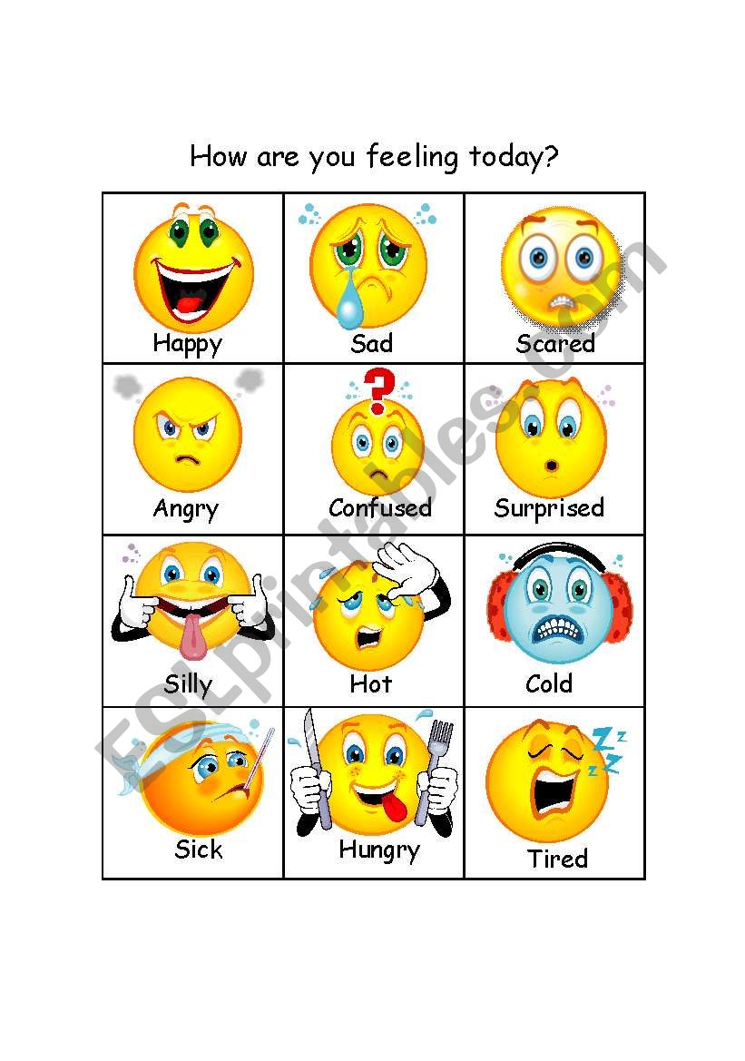 How Are You Feeling Today Esl Worksheet By Lozadaj