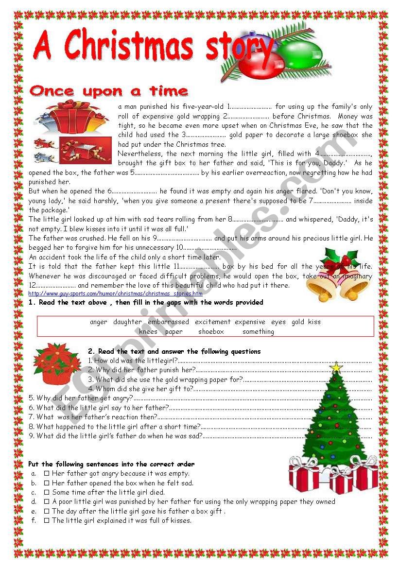 A Christmas Story ESL Worksheet By Patties