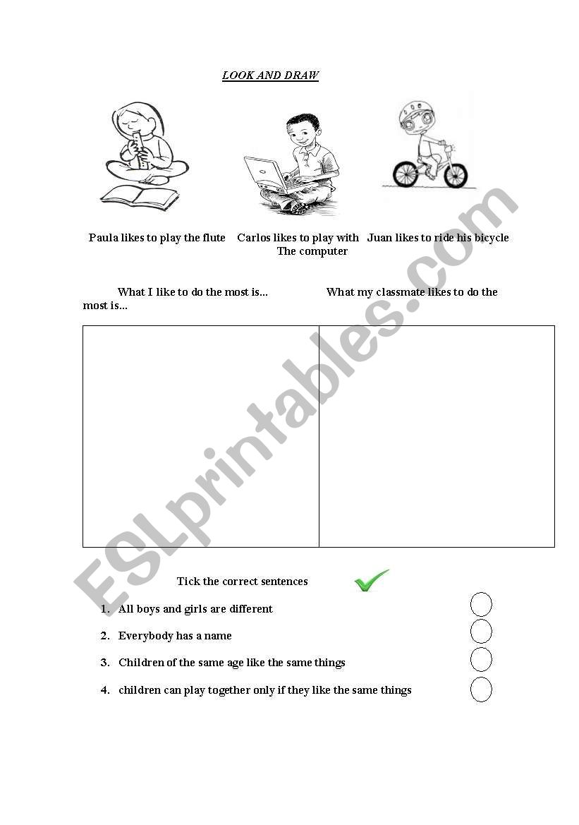 simple present 4 kids worksheet