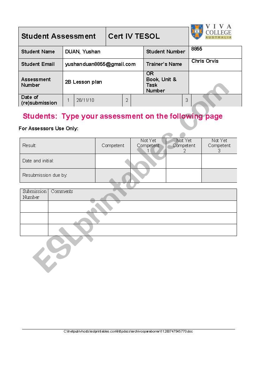 lesson plan for first conditional