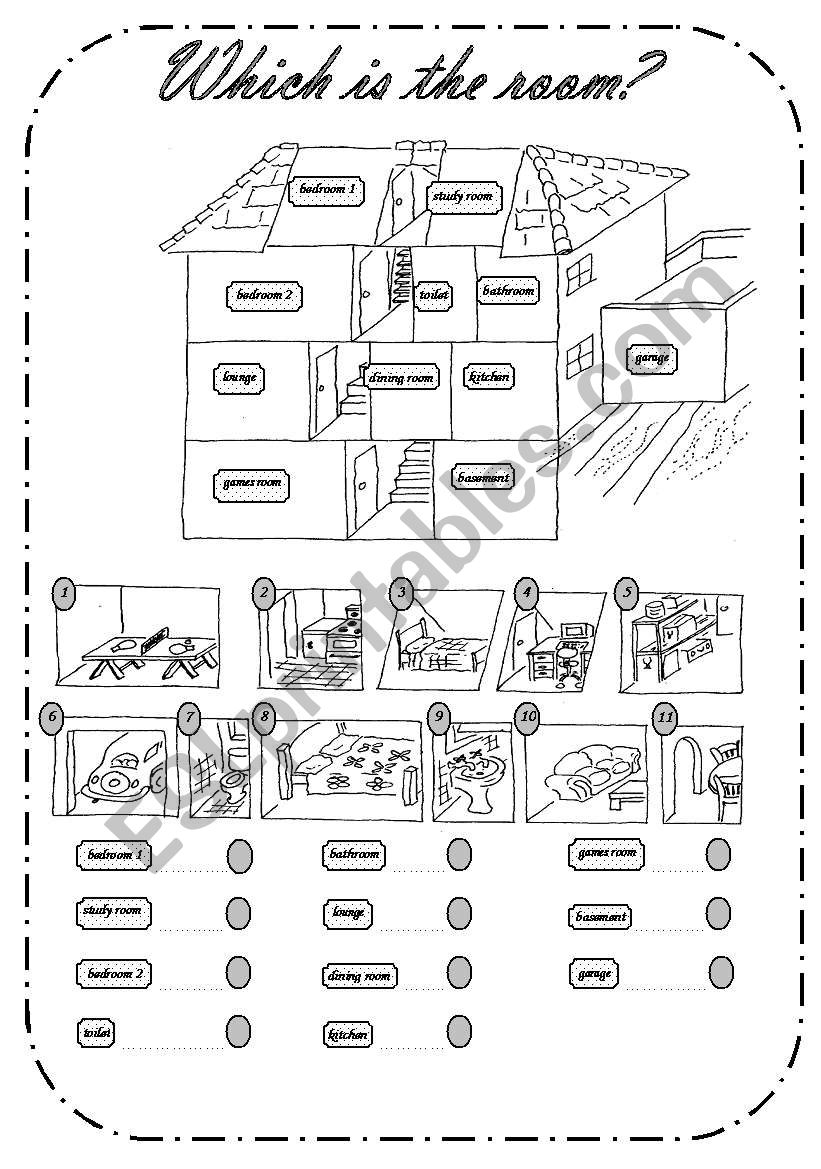 which is the room? worksheet