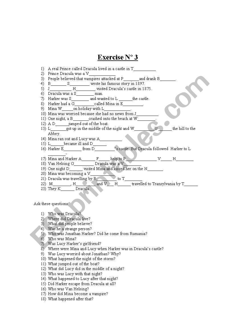 Past Simple Structure worksheet