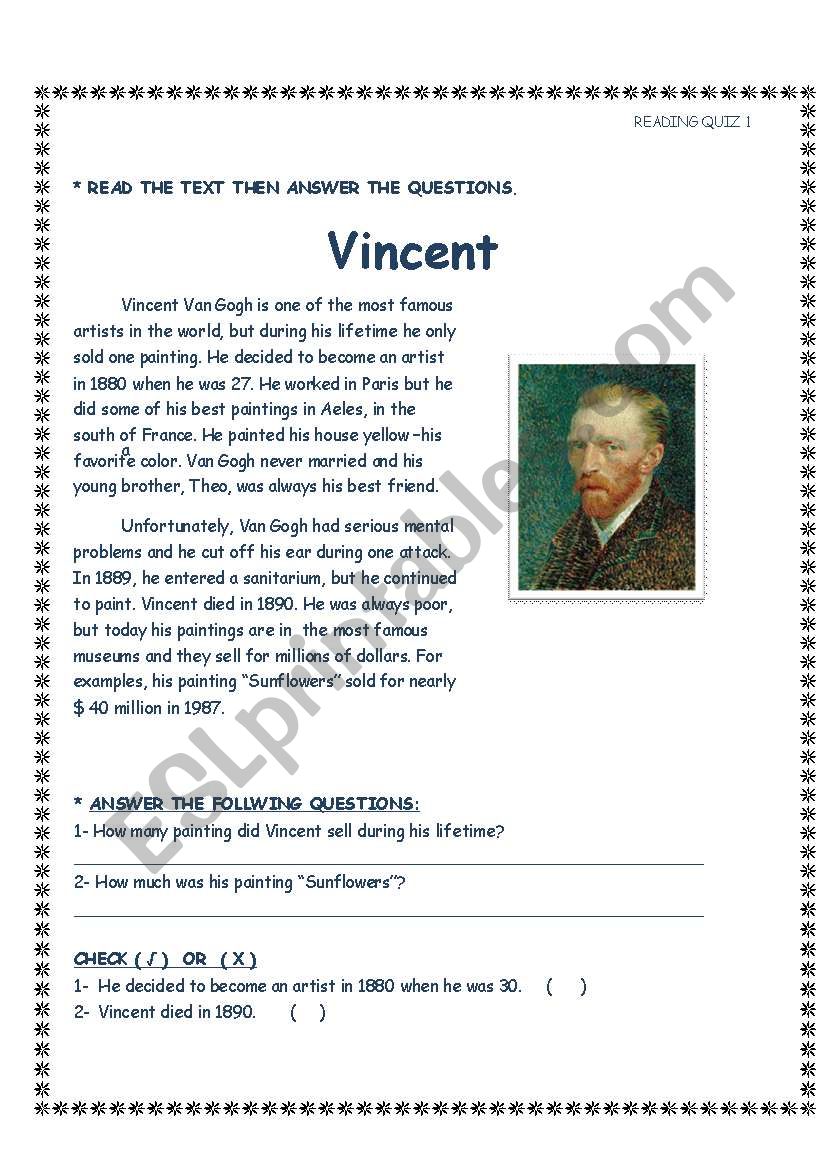 Vincent  worksheet