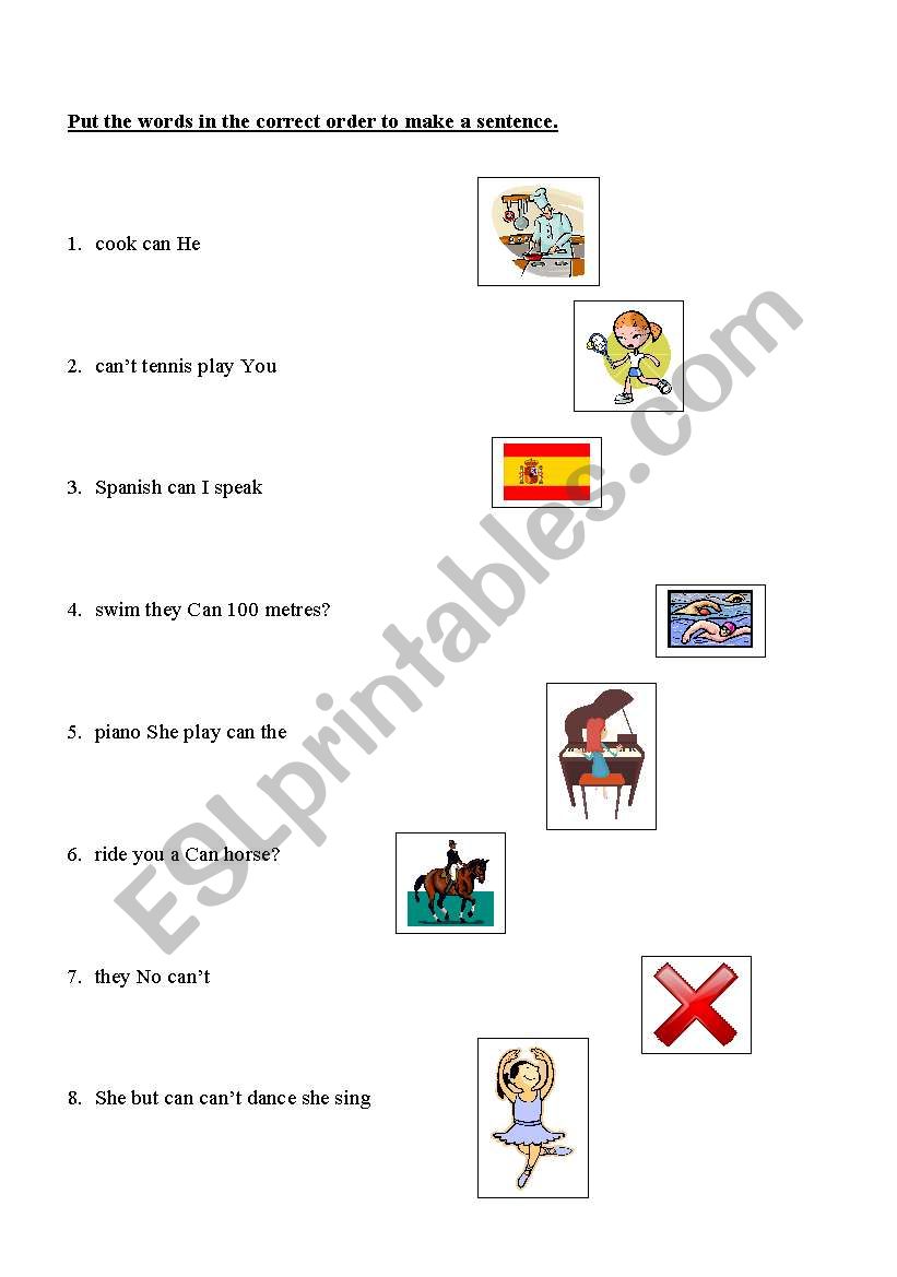 what can they do? worksheet