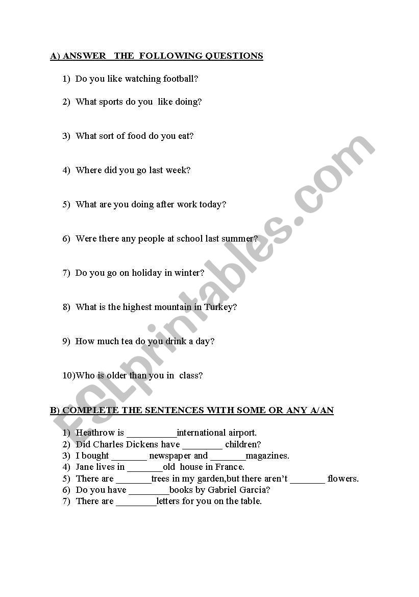 QUIZ worksheet