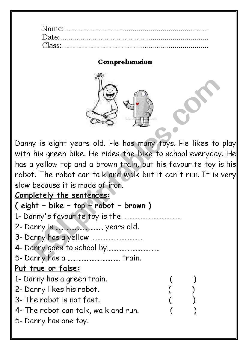 Reading Comprehension - ESL worksheet by roma_ama