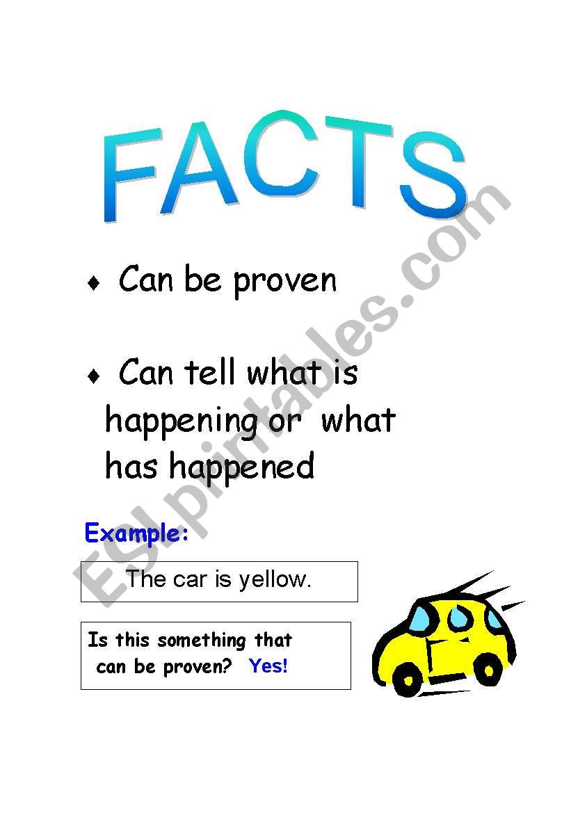 Fact Poster worksheet