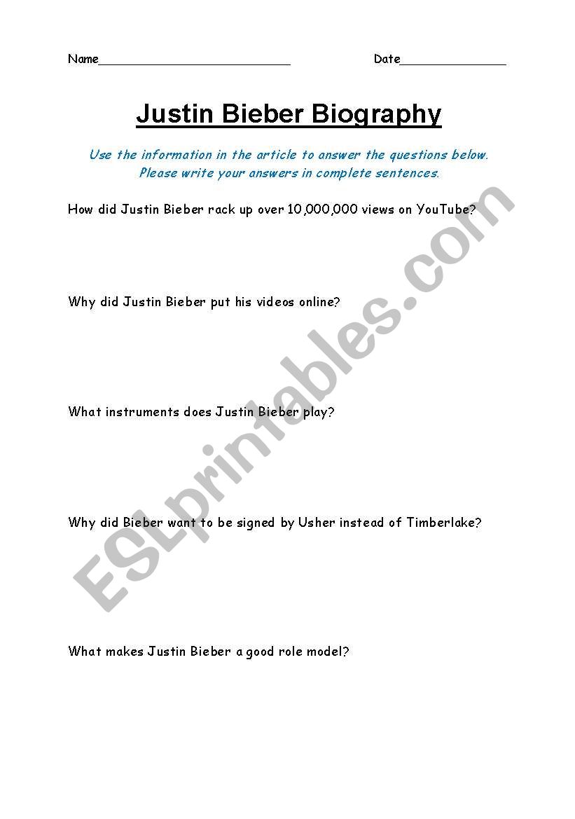 Justin worksheet