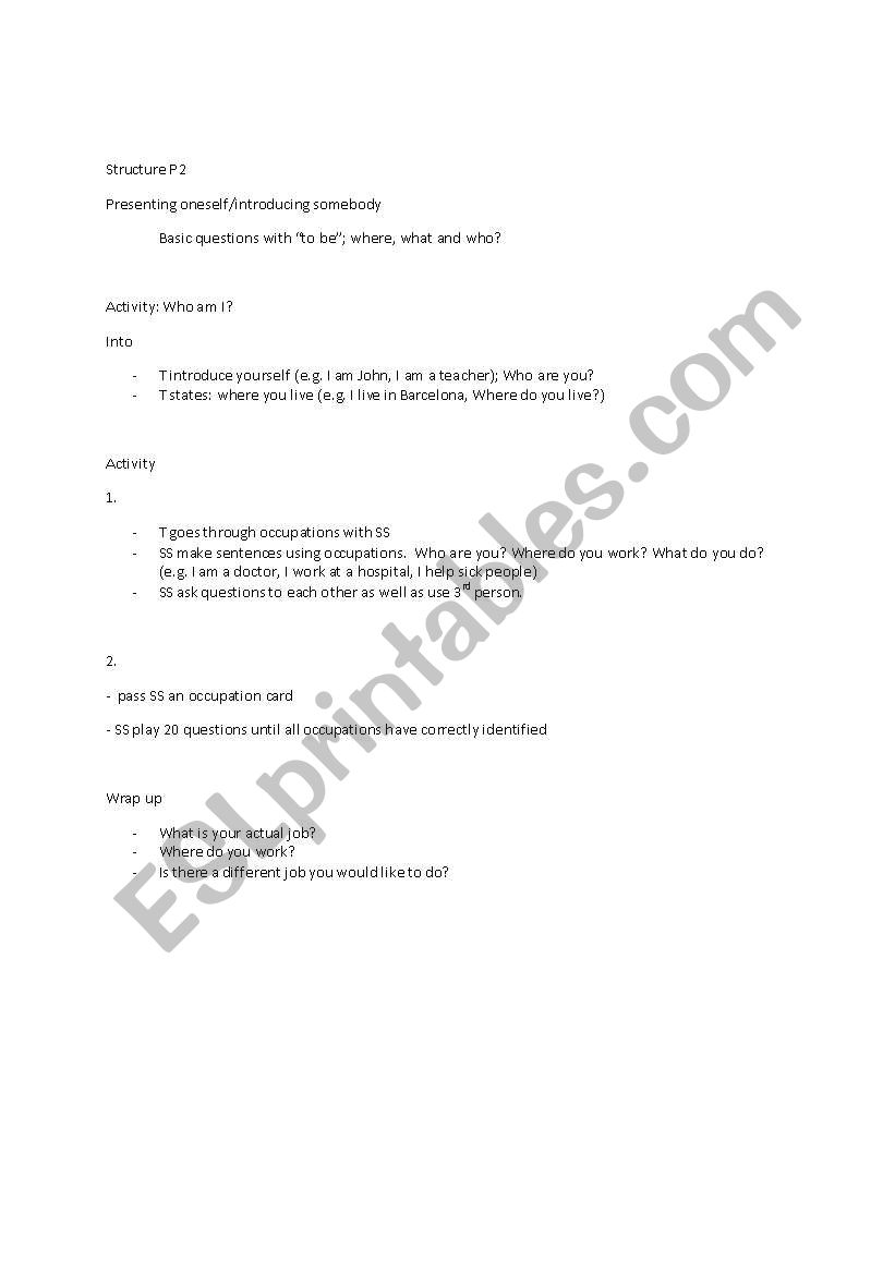 Lower intermediate structure introductions