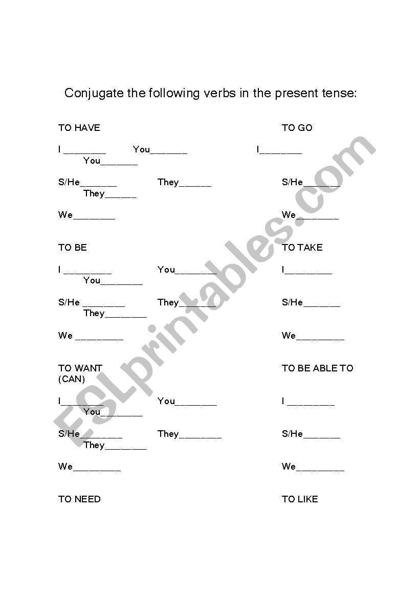 Basic Verb Conjugation Prototype