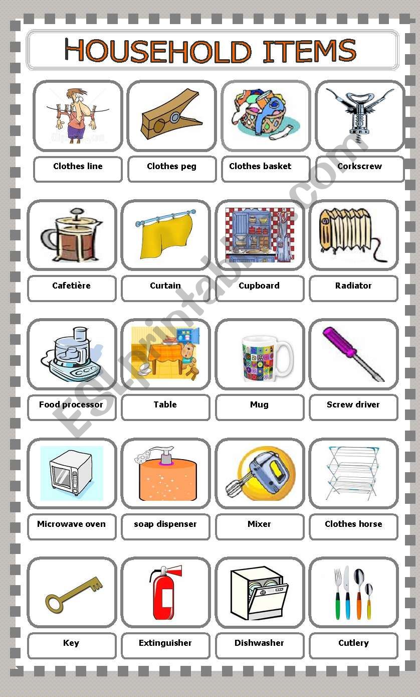 household-items-pictionary-esl-worksheet-by-serkanserkan