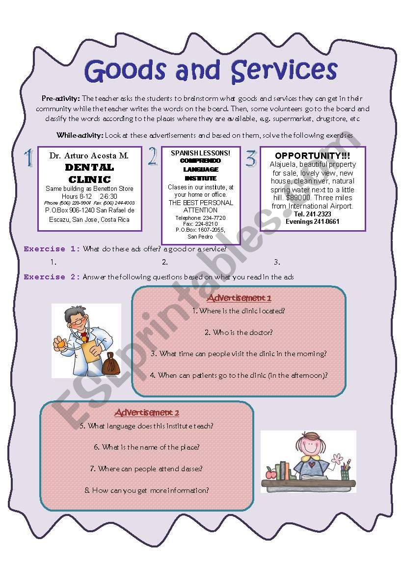 goods-and-services-esl-worksheet-by-vic-mon