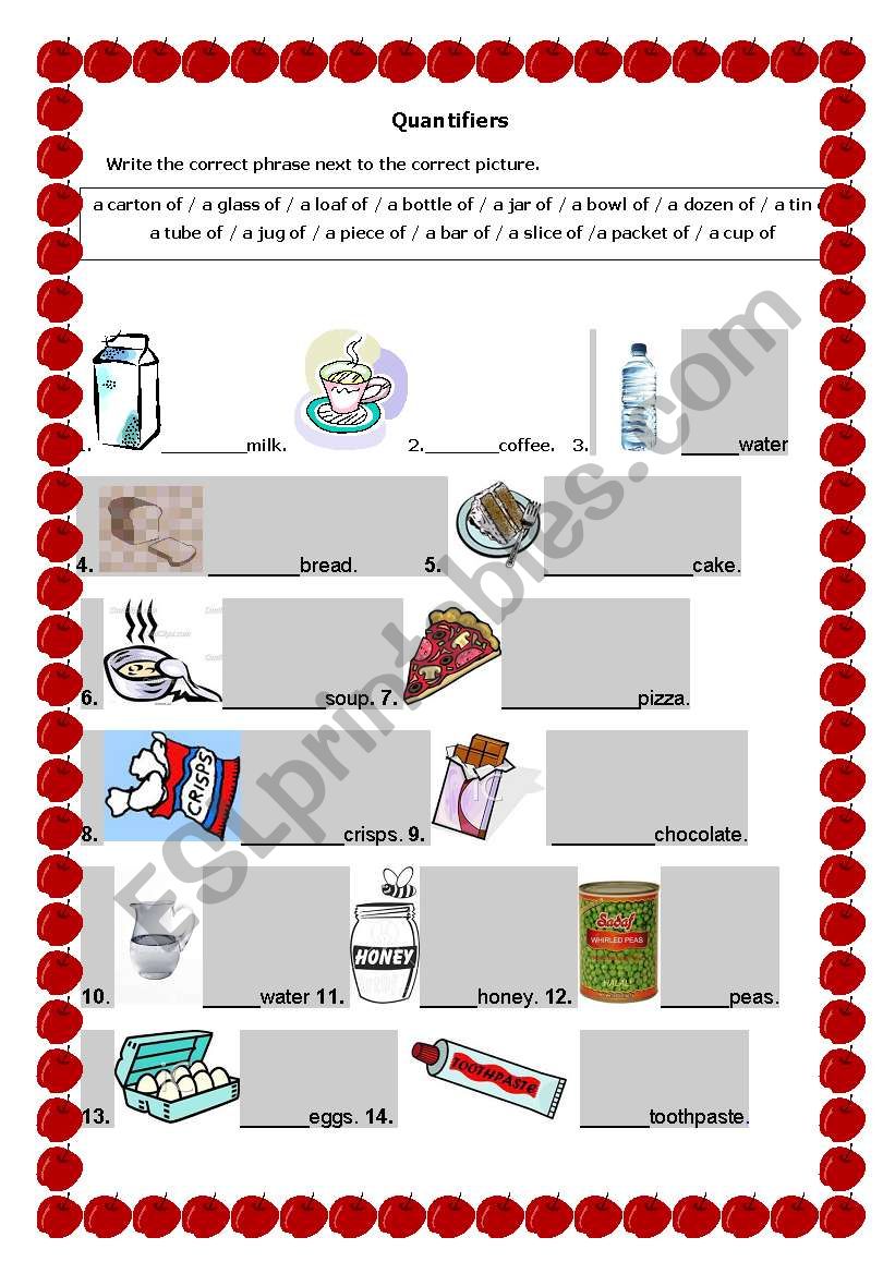 quantifiers worksheet