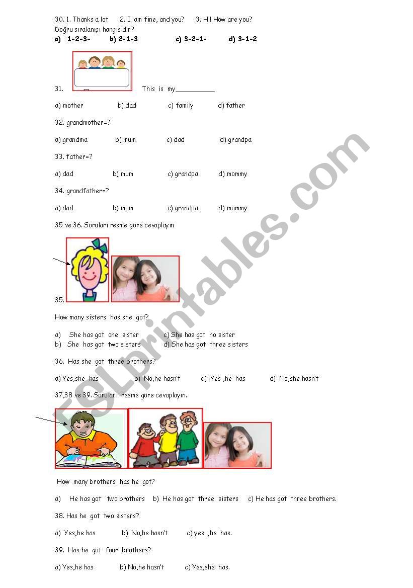 second part of  test worksheet