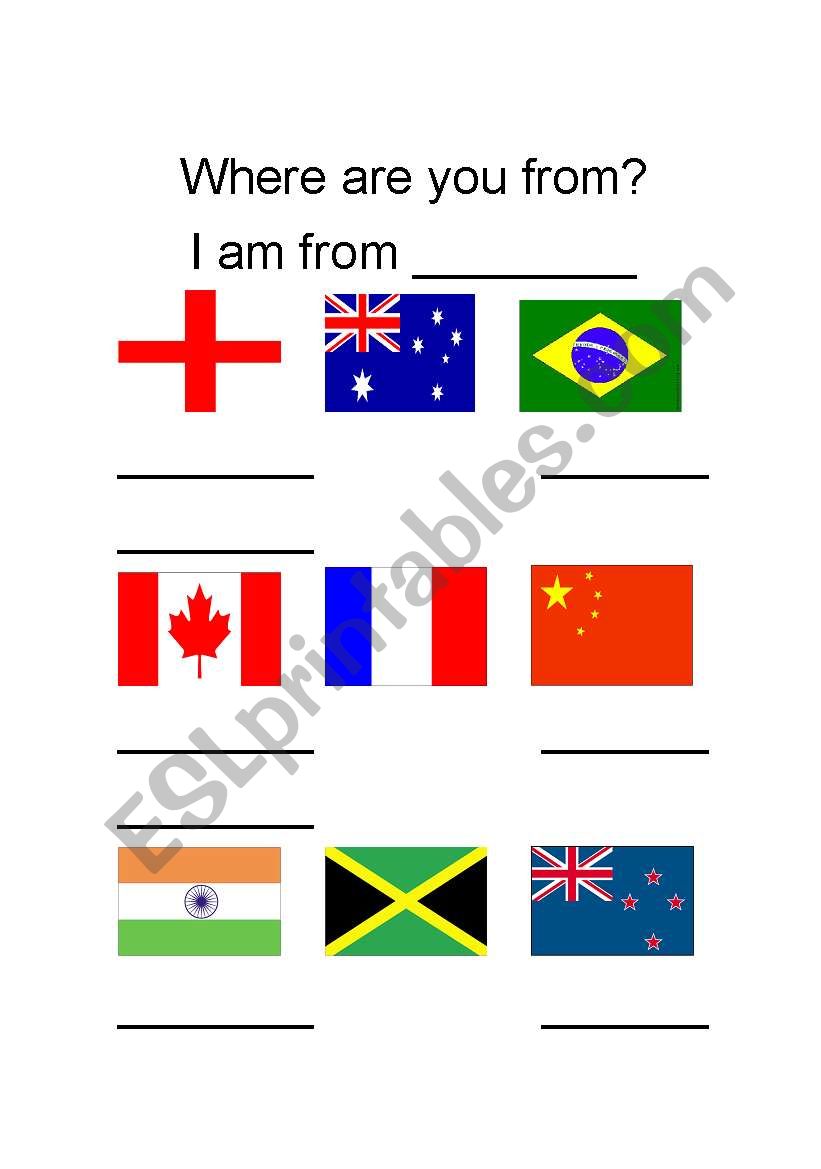 Where are you from questionnaire