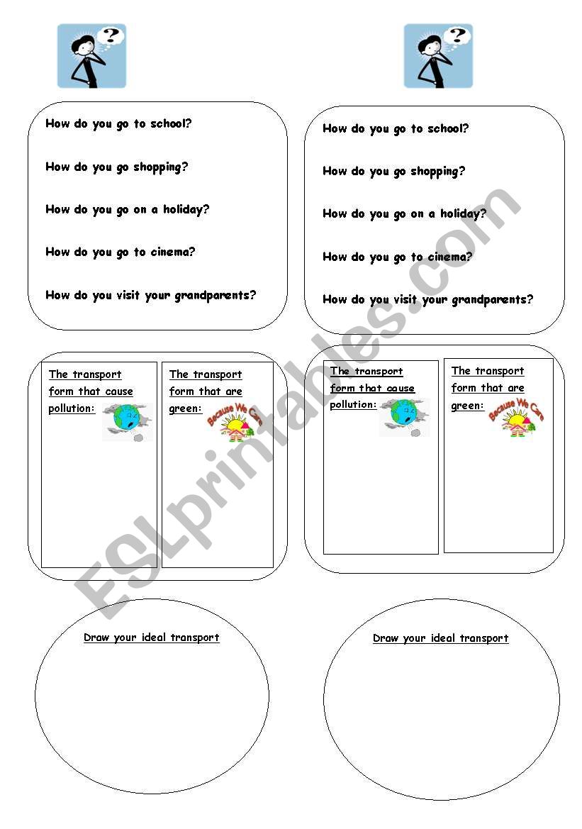 english worksheets transportation