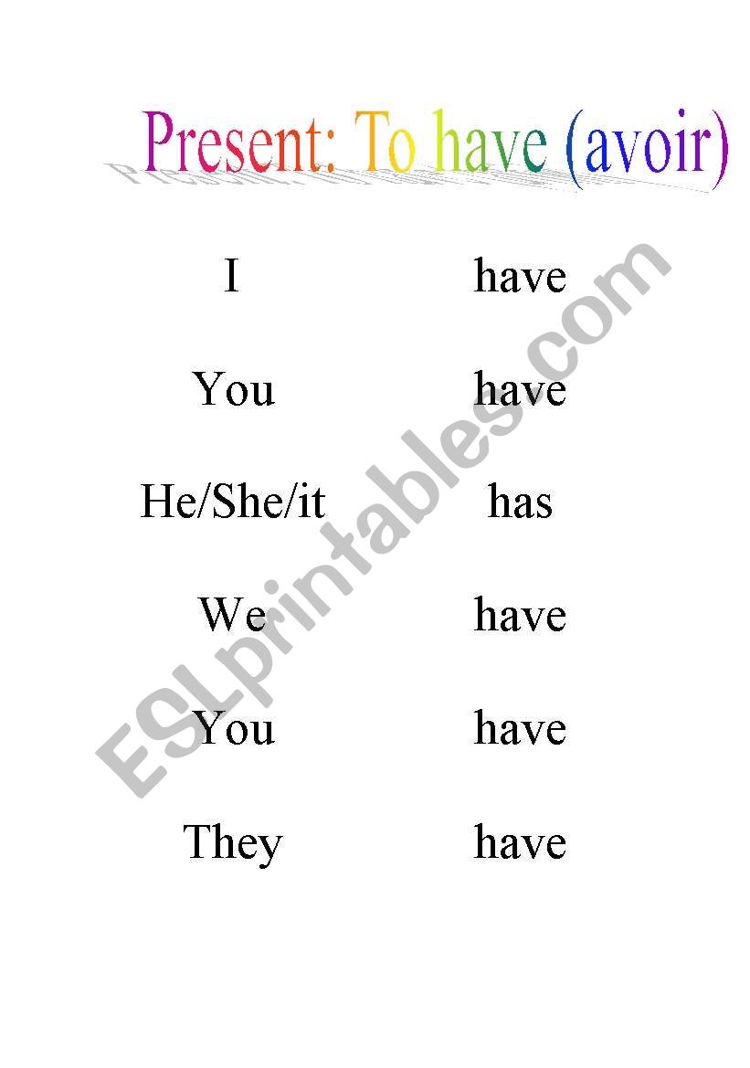 Verb To BE! worksheet