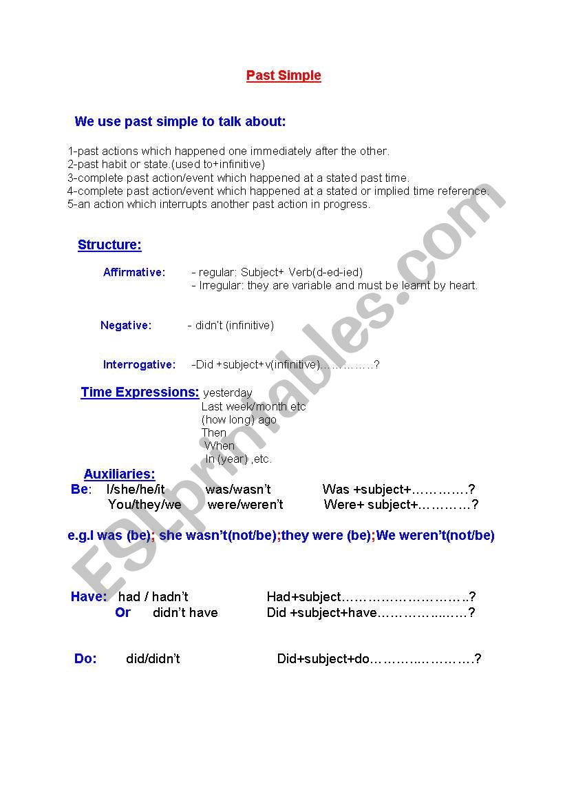 english-worksheets-past-simple-use-and-practice