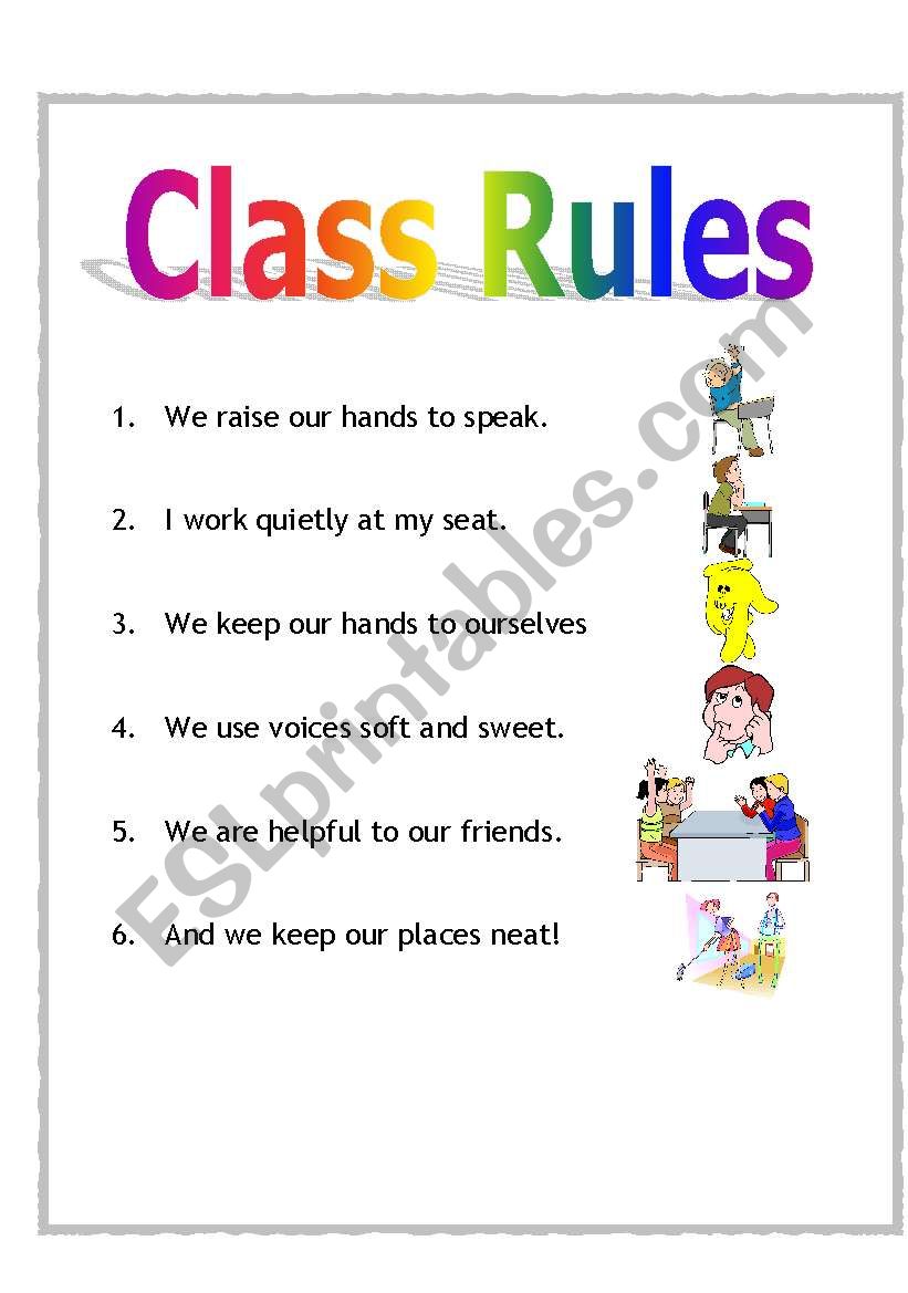 english worksheet pdf class 4 Class English Rules worksheets: