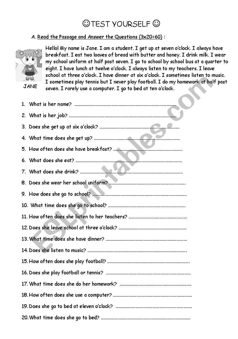 simple present tense worksheet