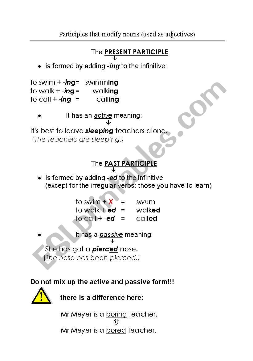 english-worksheets-participles