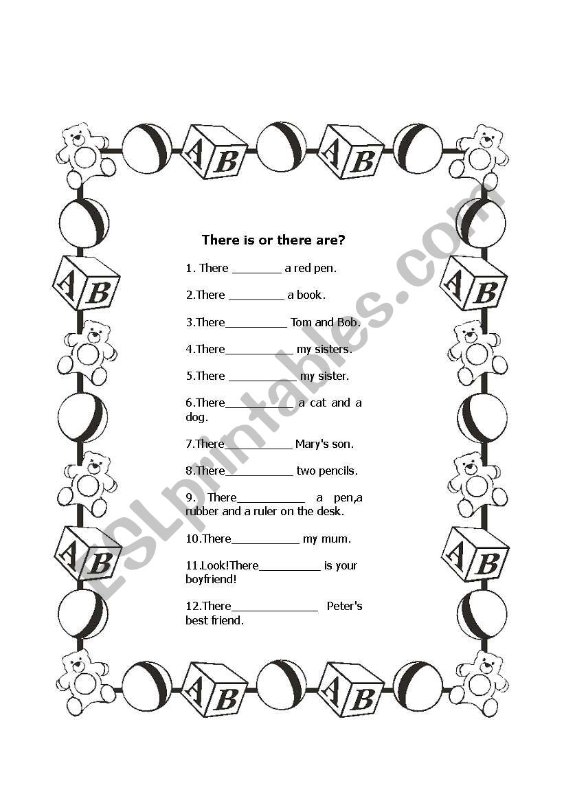 There is or there are? worksheet