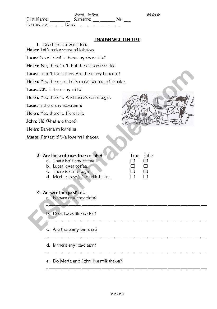 Let´s make some milkshakes - ESL worksheet by Gotinha