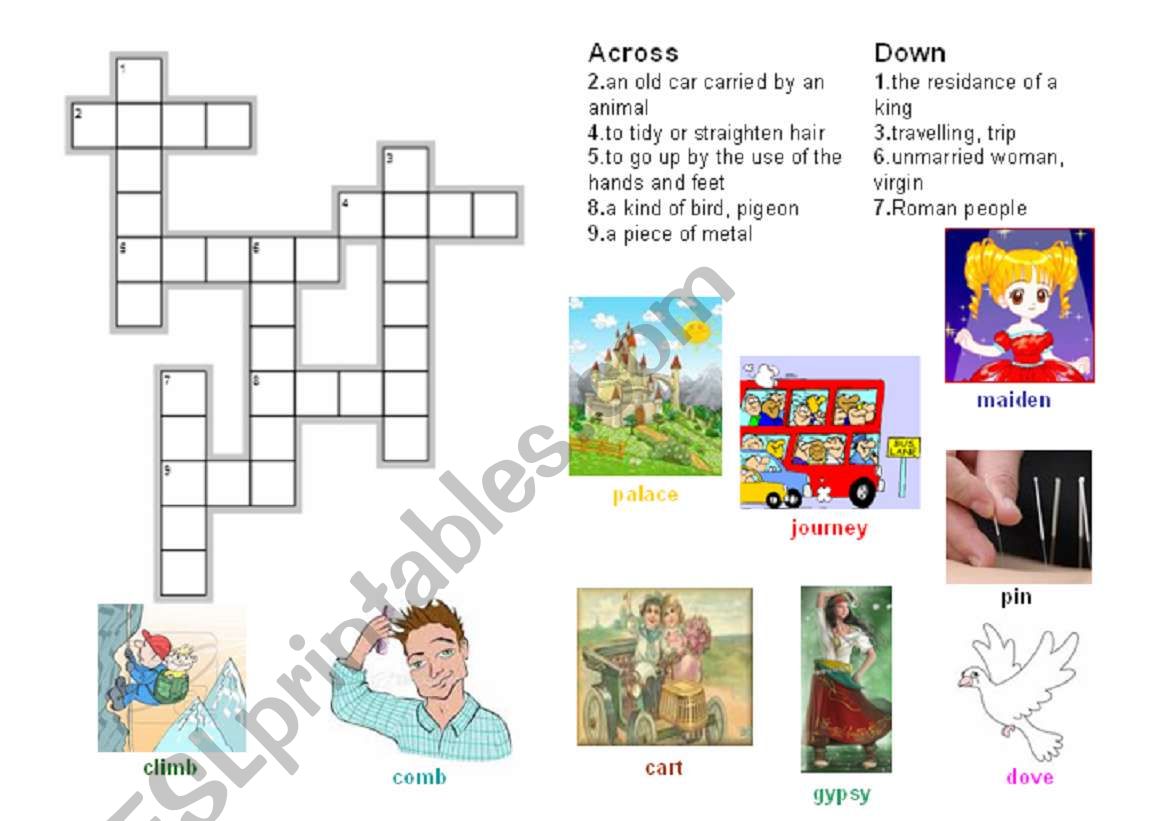 vocabulary puzzle of the gypsy queen
