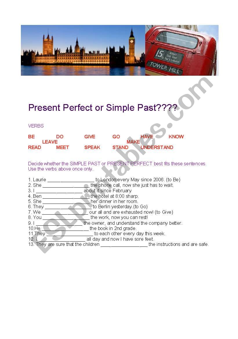 Present Perfect or Simple Past?