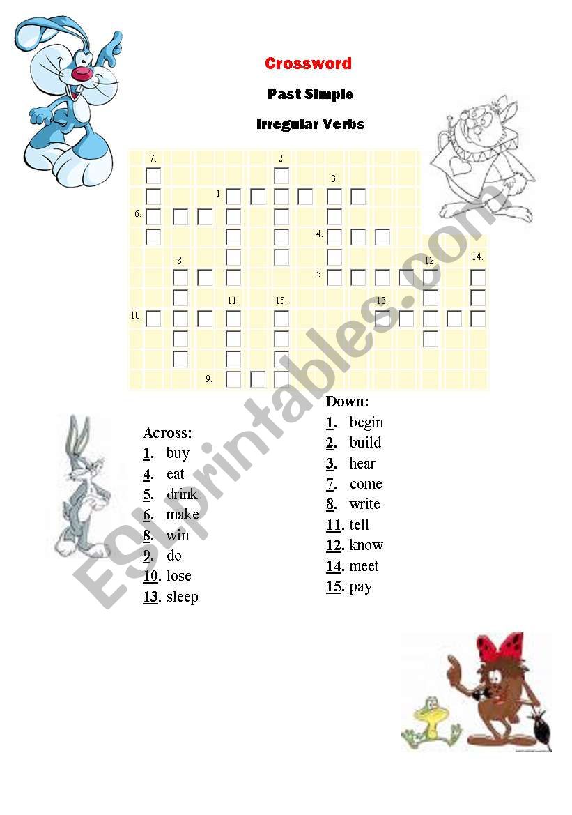 Crossword worksheet