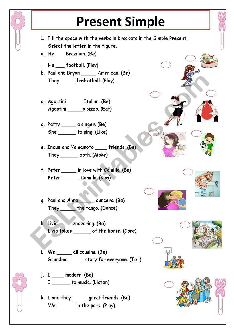 Present Simple worksheet