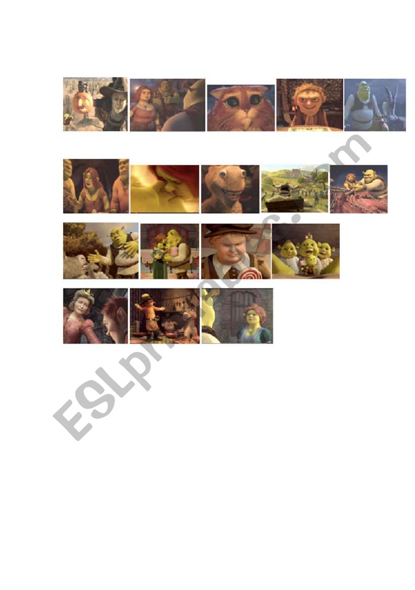 Shrek Forever After Worksheet Images