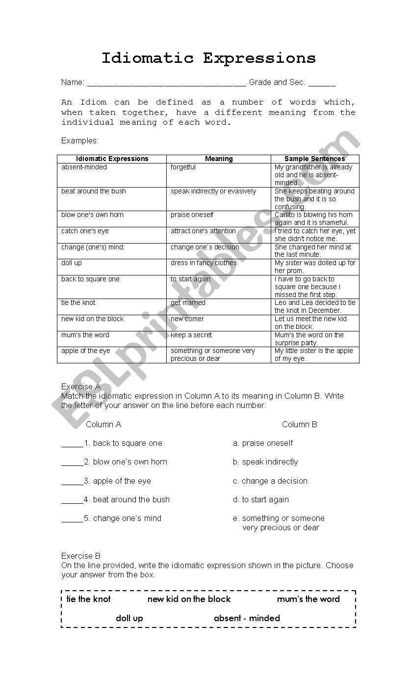 idiomatic-expressions-esl-worksheet-by-limesalisi