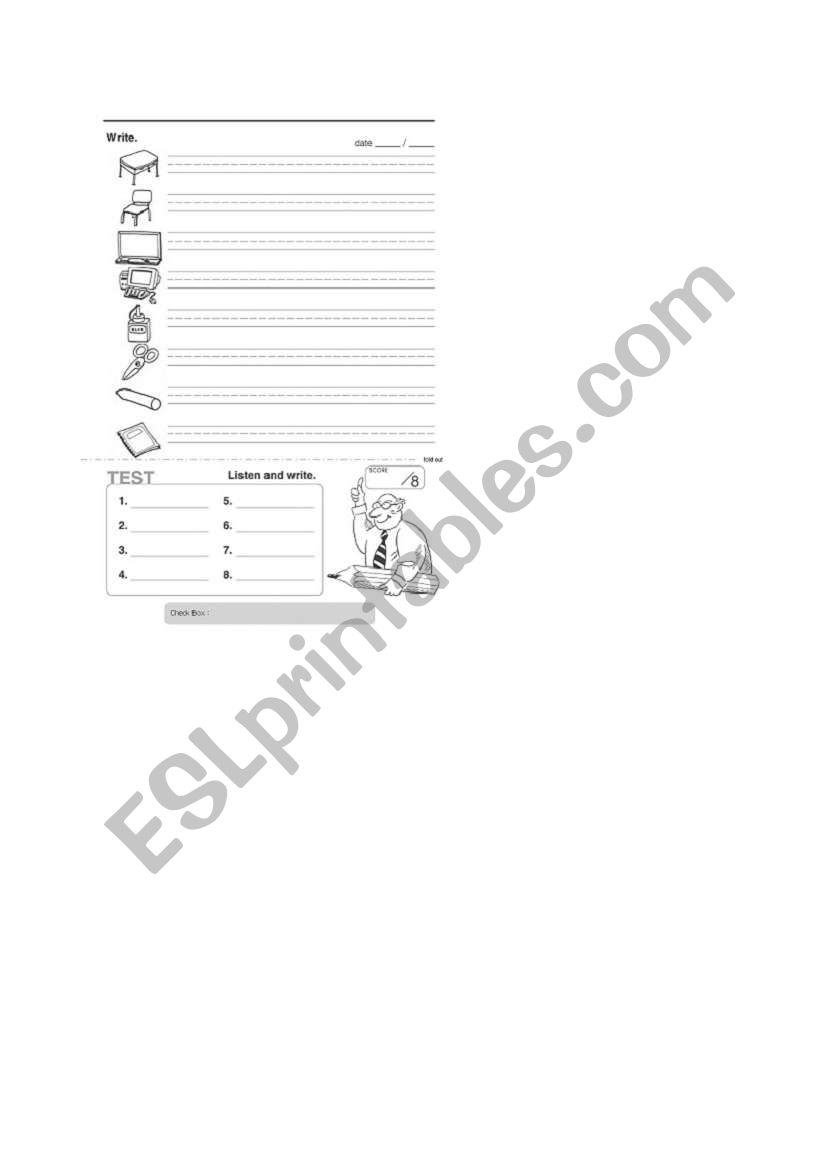 classroom worksheet