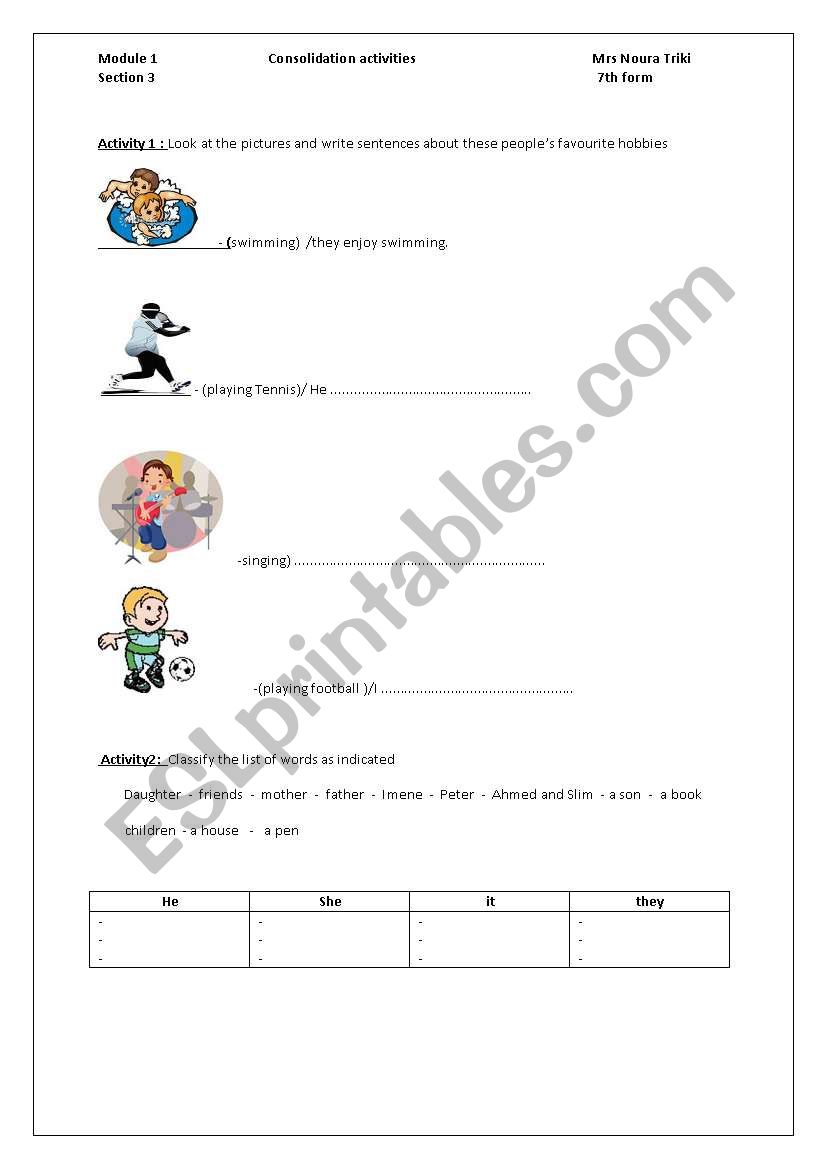 present progressive worksheet