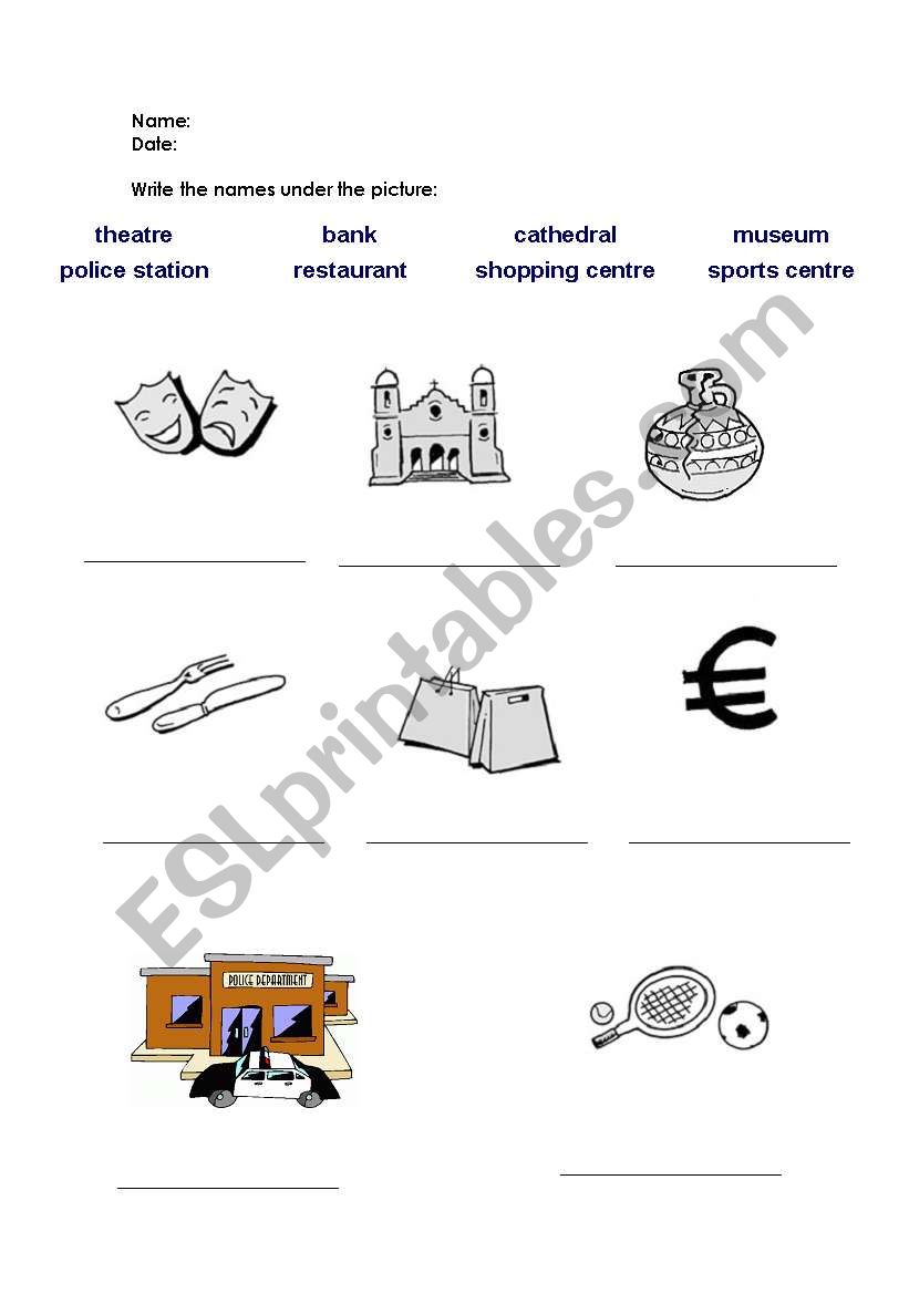 The city worksheet