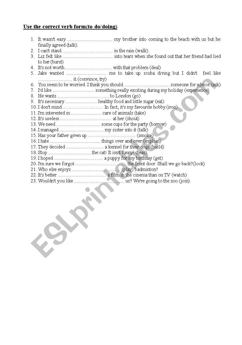 english-worksheets-use-the-correct-verb-form-to-do-doing