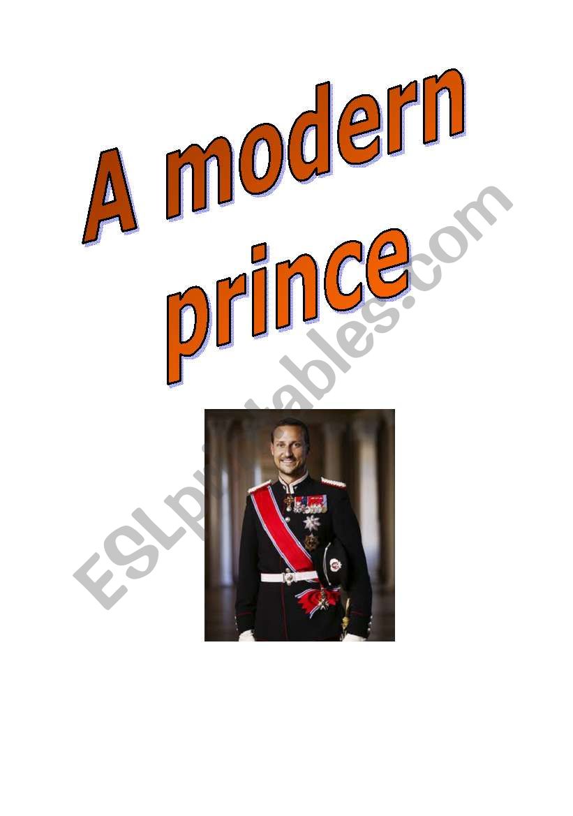 Project: A modern prince worksheet