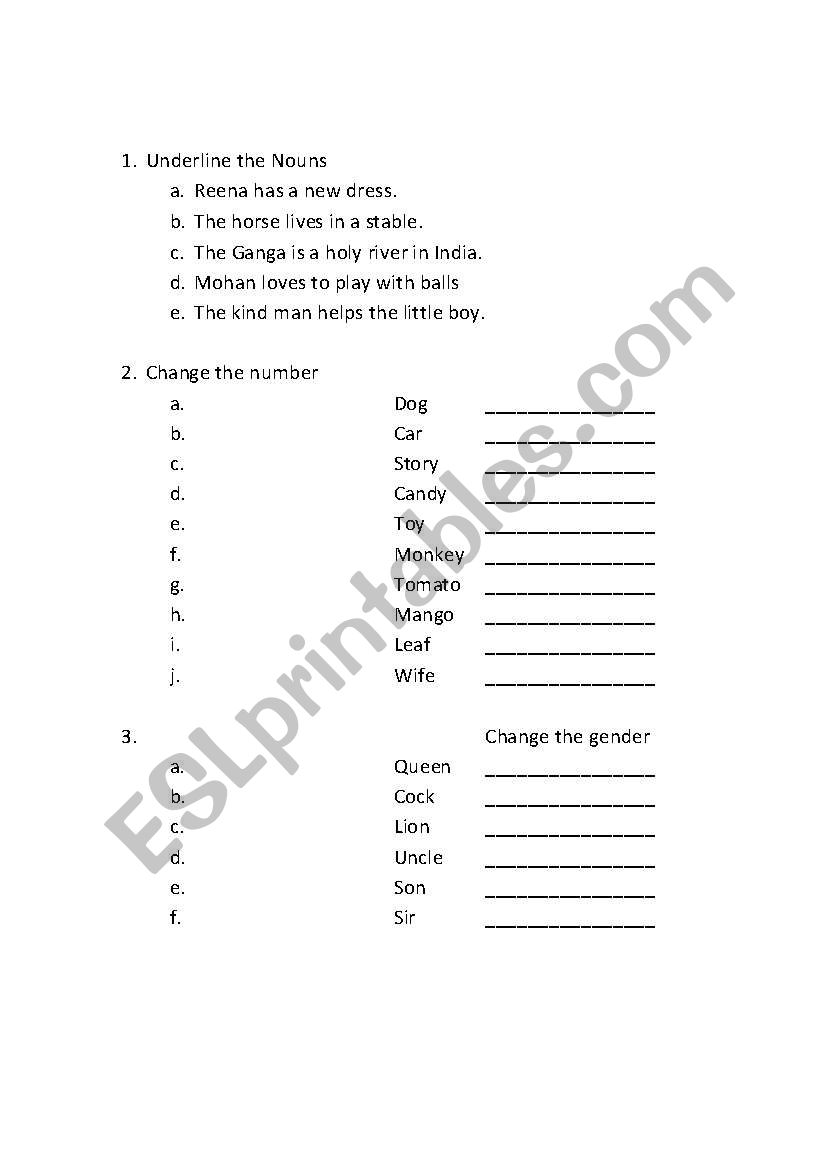 Grammar Test - Grade 2  worksheet