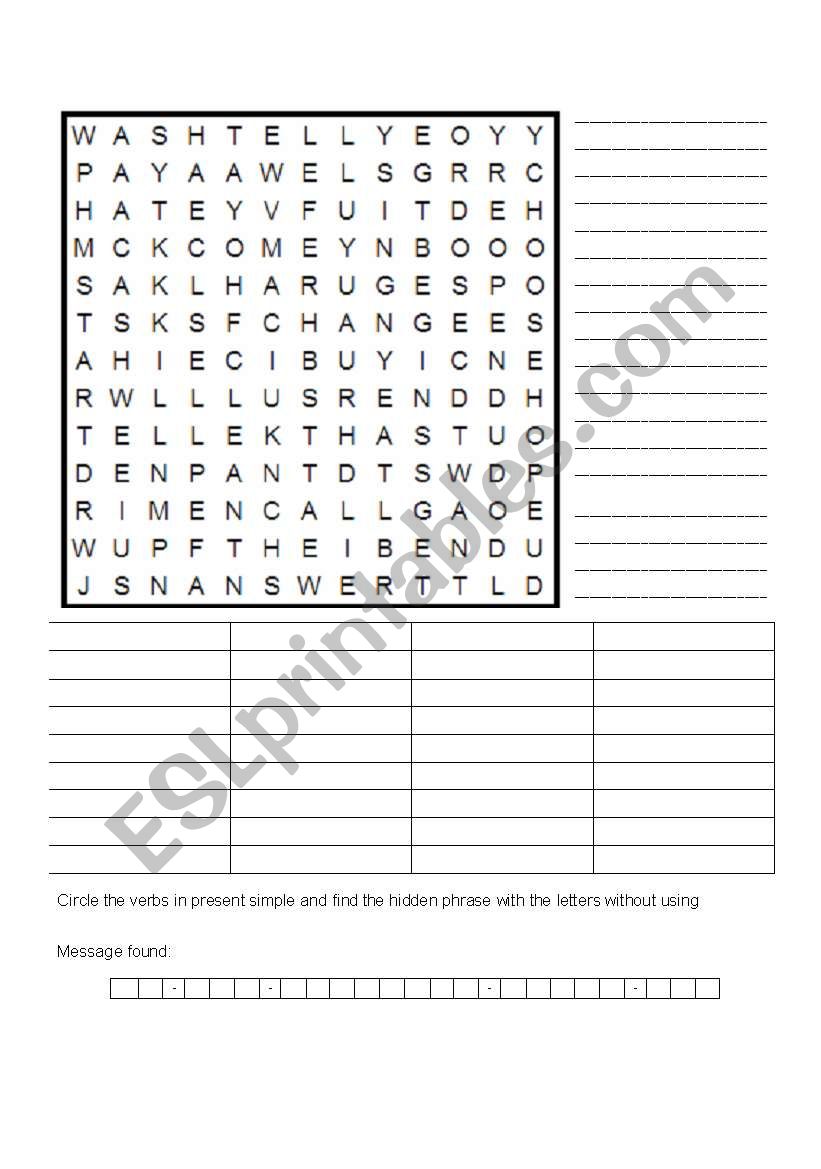 English worksheets: Alphabet Soup