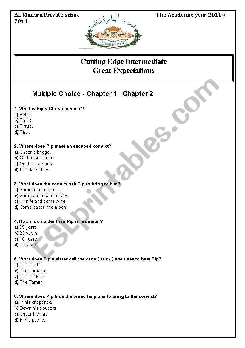 Story worksheet