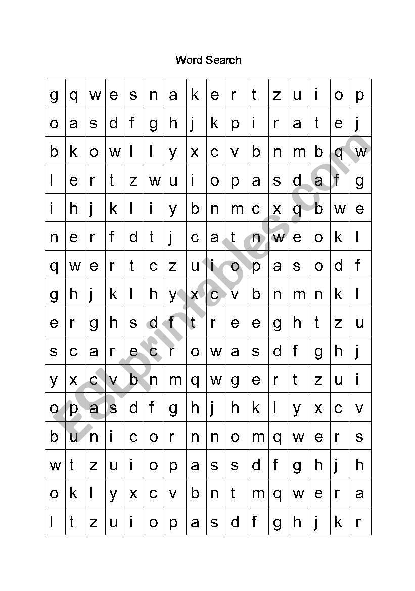 Word Search Witch, witch come to my party