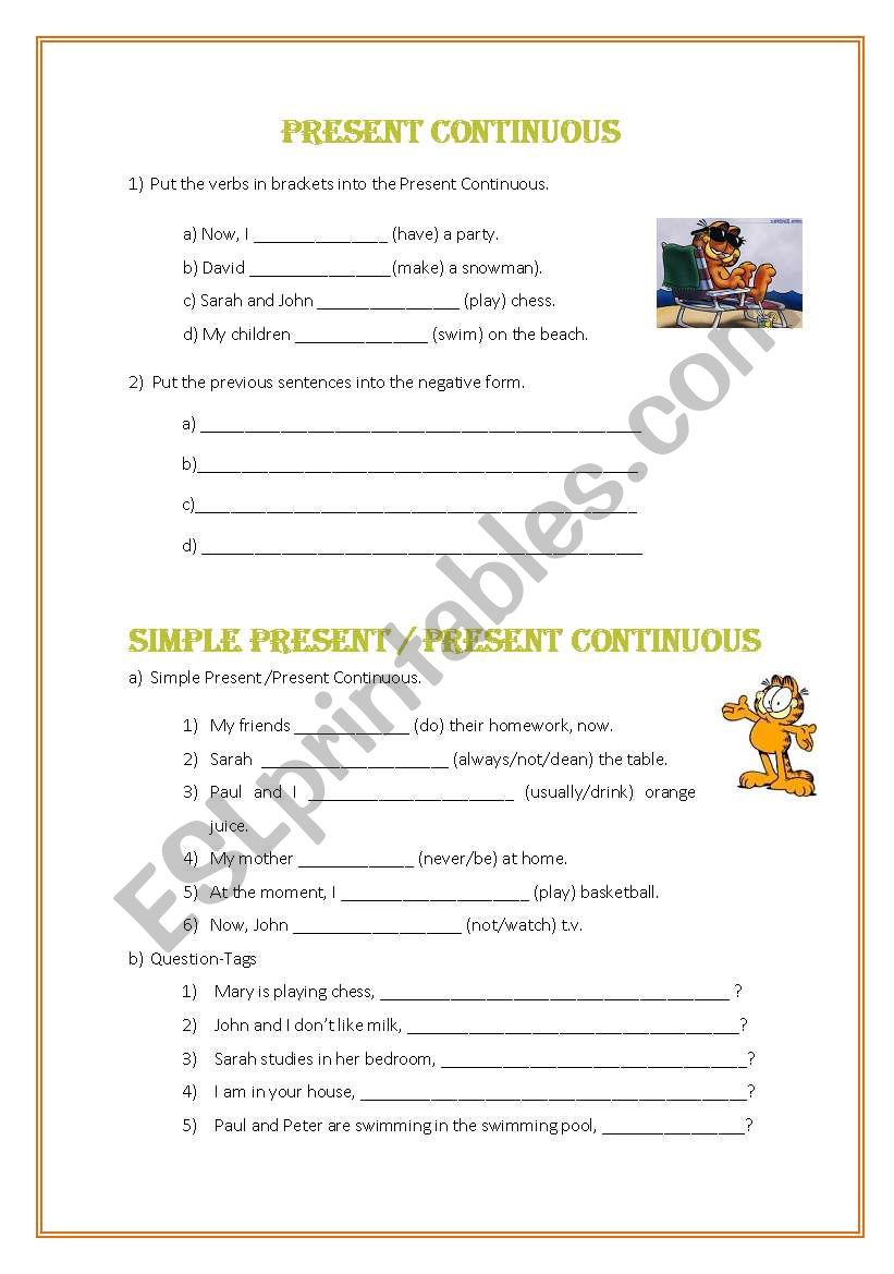 Grammar revision worksheet