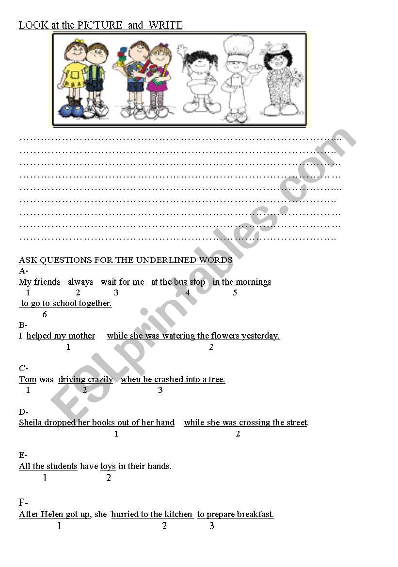 SIMPLE PAST-PAST CONTINUOUS PRACTICE