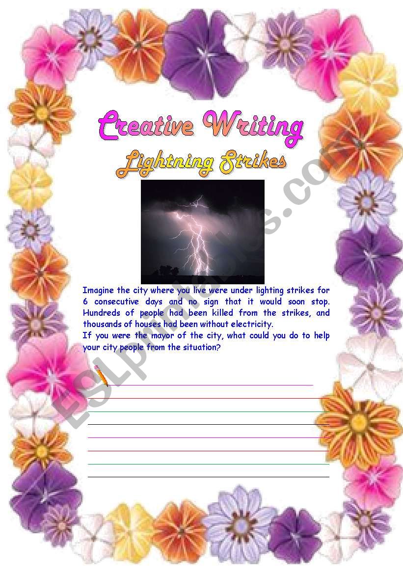 Creative Writing 13 worksheet
