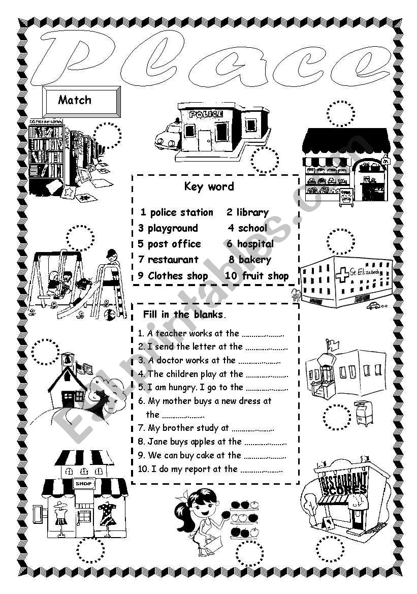 Place worksheet