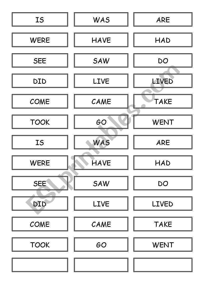 Verbs worksheet