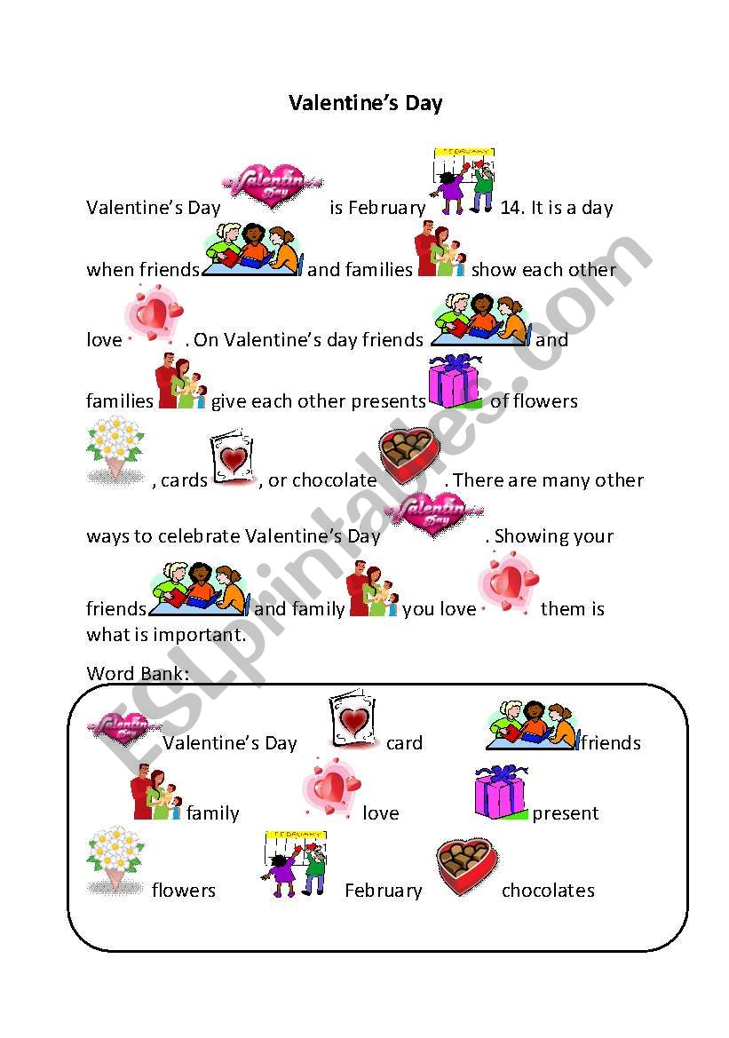 Valentine s Day Rebus ESL Worksheet By Creilly28