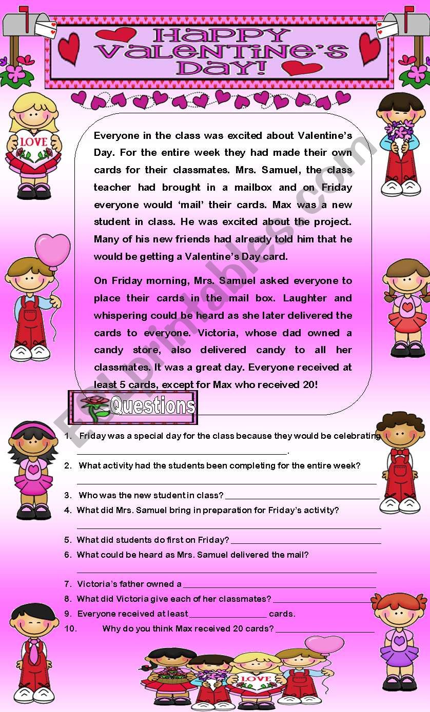 comprehension-valentine-s-day-in-the-classroom-esl-worksheet-by-lyrill