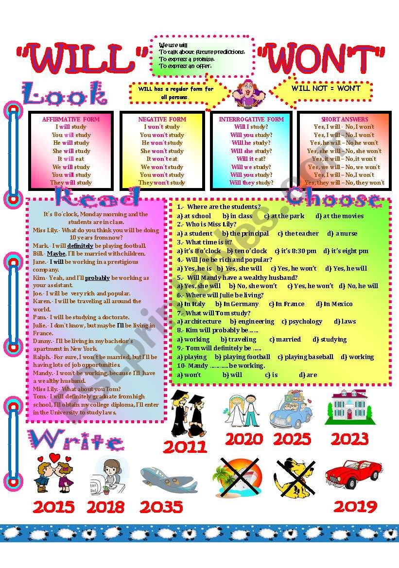 will-and-won-t-esl-worksheet-by-supergirls